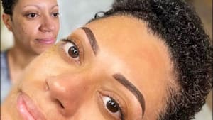 Eyebrow Tattoo result by Secret Guru Permanent Cosmetics & Training Institute in North Chesterfield, VA