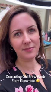Eyebrow Tattoo result by Secret Guru Permanent Cosmetics & Training Institute in North Chesterfield, VA