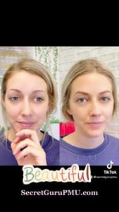 Eyebrow Tattoo result by Secret Guru Permanent Cosmetics & Training Institute in North Chesterfield, VA