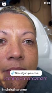 Eyebrow Tattoo result by Secret Guru Permanent Cosmetics & Training Institute in North Chesterfield, VA