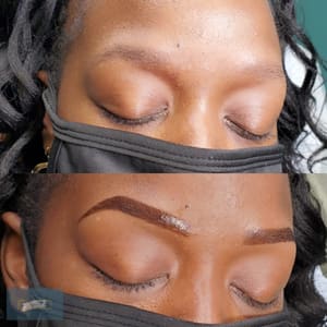 Eyebrow Tattoo result by Secret Reveal Studio, LLC in Decatur, AL