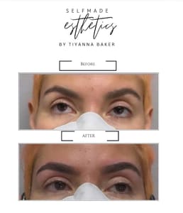 Eyebrow Tattoo result by Selfmade Esthetics in Cave Creek, AZ