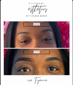 Eyebrow Tattoo result by Selfmade Esthetics in Cave Creek, AZ