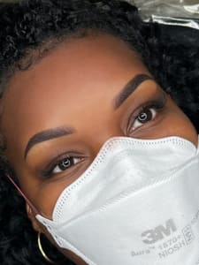 Eyebrow Tattoo result by SHADE Ink Lab LLC in Charlotte, NC