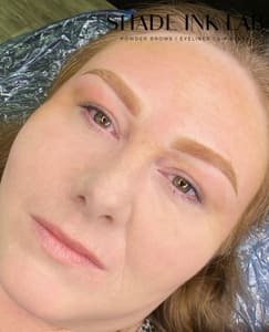 Eyebrow Tattoo result by SHADE Ink Lab LLC in Charlotte, NC