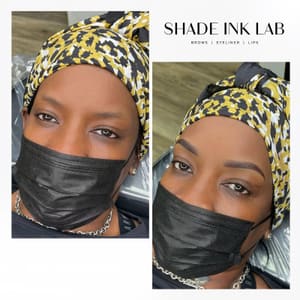 Eyebrow Tattoo result by SHADE Ink Lab LLC in Charlotte, NC