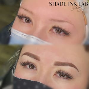 Eyebrow Tattoo result by SHADE Ink Lab LLC in Charlotte, NC