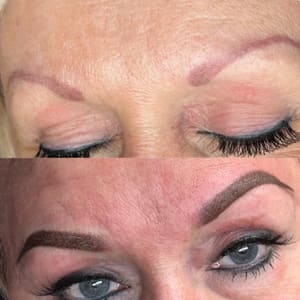 Eyebrow Tattoo result by SHADED & BLADED Tulsa Permanent Makeup in Tulsa, OK