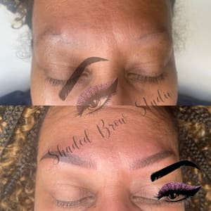 Eyebrow Tattoo result by Shaded Brow Studio in El Paso, TX
