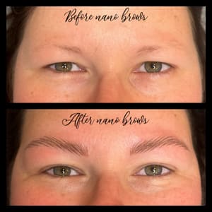 Eyebrow Tattoo result by Shaded Permanent Cosmetics LLC in Troy, IL