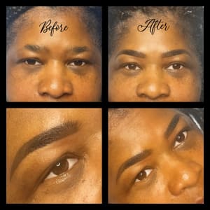 Eyebrow Tattoo result by Shaded Permanent Cosmetics LLC in Troy, IL