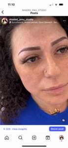 Eyebrow Tattoo result by Shaded Permanent Makeup Studio in Conroe, TX