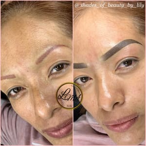 Eyebrow Tattoo result by Shades of Beauty by Lily in Las Vegas, NV