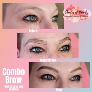 Eyebrow Tattoo result by Shades of beauty PMU by Aerielle in Joplin, MO