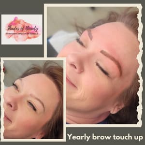 Eyebrow Tattoo result by Shades of beauty PMU by Aerielle in Joplin, MO