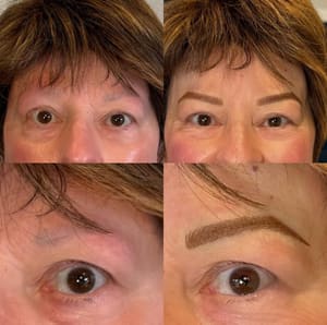 Eyebrow Tattoo result by Shape Up Brow Studio in New Braunfels, TX