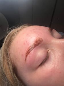 Eyebrow Tattoo result by Shaping Beauty Studio @Altamoda in Sturbridge, MA
