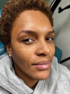 Eyebrow Tattoo result by Shari Saint Brow Design in Westbury, NY