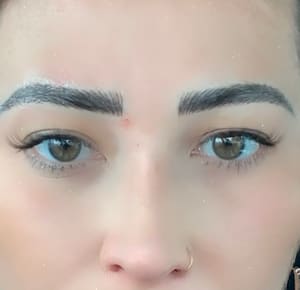 Eyebrow Tattoo result by Shauna Fox Permanent Cosmetics in Woodland, CA