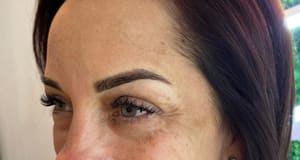 Eyebrow Tattoo result by She by Oxana Beauty Bar in Waynesville, NC