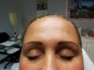 Eyebrow Tattoo result by Shear Magic Salon/Permanent Makeup Studio in Amsterdam, NY