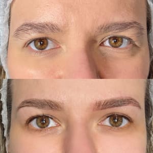 Eyebrow Tattoo result by Shimmer Cosmetic Tattoos in Jersey City, NJ