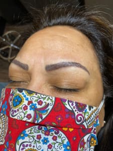 Eyebrow Tattoo result by Sigala Permanent Makeup LLC in West Covina, CA