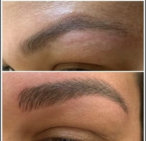 Eyebrow Tattoo result by Simone Valentim in Chelsea, MA