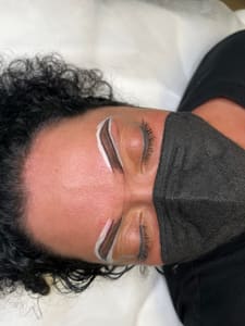 Eyebrow Tattoo result by Sirène Ink in Chester, PA