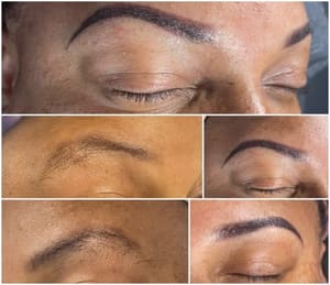 Eyebrow Tattoo result by Sistah’s Peace of Mind Salon and Spa in University City, MO