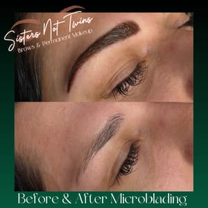 Eyebrow Tattoo result by Sisters Not Twins Brows & Permanent Makeup in Brownstown, IN