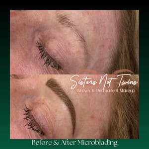 Eyebrow Tattoo result by Sisters Not Twins Brows & Permanent Makeup in Brownstown, IN