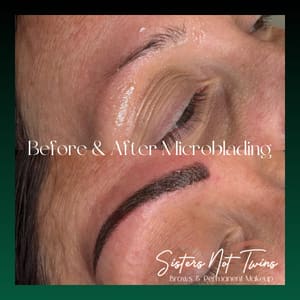 Eyebrow Tattoo result by Sisters Not Twins Brows & Permanent Makeup in Brownstown, IN