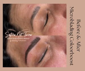 Eyebrow Tattoo result by Sisters Not Twins Brows & Permanent Makeup in Brownstown, IN
