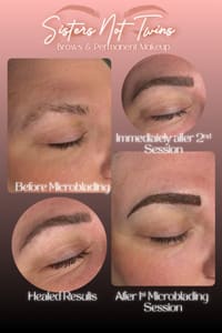 Eyebrow Tattoo result by Sisters Not Twins Brows & Permanent Makeup in Brownstown, IN