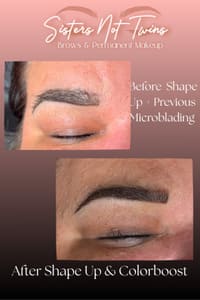 Eyebrow Tattoo result by Sisters Not Twins Brows & Permanent Makeup Nashville in Nashville, IN