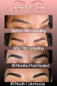 Eyebrow Tattoo result by Sisters Not Twins Brows & Permanent Makeup Nashville in Nashville, IN