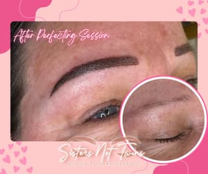 Eyebrow Tattoo result by Sisters Not Twins Brows & Permanent Makeup Nashville in Nashville, IN