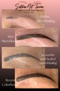 Eyebrow Tattoo result by Sisters Not Twins Brows & Permanent Makeup Nashville in Nashville, IN