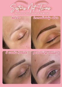 Eyebrow Tattoo result by Sisters Not Twins Brows & Permanent Makeup Nashville in Nashville, IN