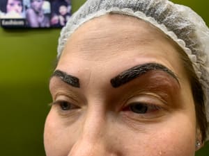 Eyebrow Tattoo result by Sita Beauty Care Salon and Eyebrow Threading in Oak Lawn, IL