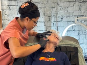 Eyebrow Tattoo result by Sittin’ Pretty Beauty Lounge in Dublin, VA