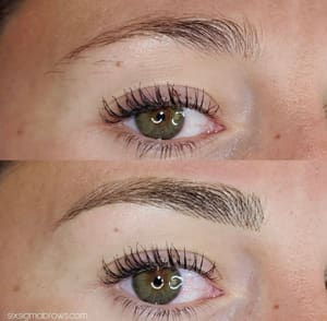Eyebrow Tattoo result by Six Sigma Beauty in Southington, CT