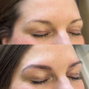 Eyebrow Tattoo result by SK Esthetics in West Burlington, IA