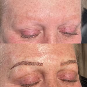Eyebrow Tattoo result by SK Esthetics in West Burlington, IA