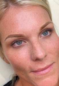 Eyebrow Tattoo result by Skin Beauty and Permanent Makeup by Creagh @ Alchemy Med Spa in Pensacola, FL