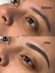 Eyebrow Tattoo result by Skin Deep Beauty by Leah in Grand Rapids, MI