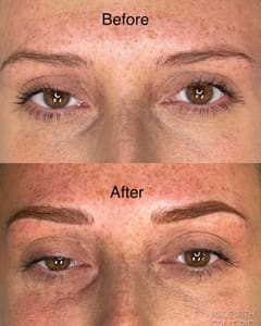 Eyebrow Tattoo result by Skin Deep Beauty by Leah in Grand Rapids, MI