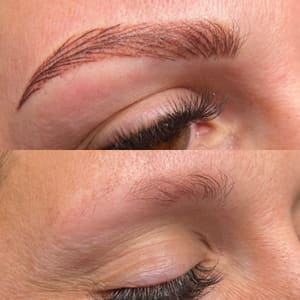 Eyebrow Tattoo result by Skin Garden by Beauty Balance Esthetics in Heath, TX