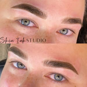 Eyebrow Tattoo result by Skin Ink Studio and Academy in St Charles, IL
